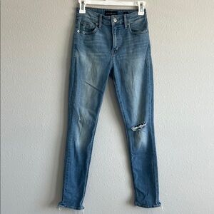 Lucky Brand Women's Distressed Blue Skinny Jeans